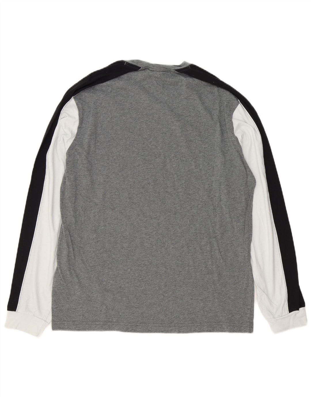 Champion Herren Grafik-Oberteil, langärmelig, groß, Grau, Colourblock-Baumwolle