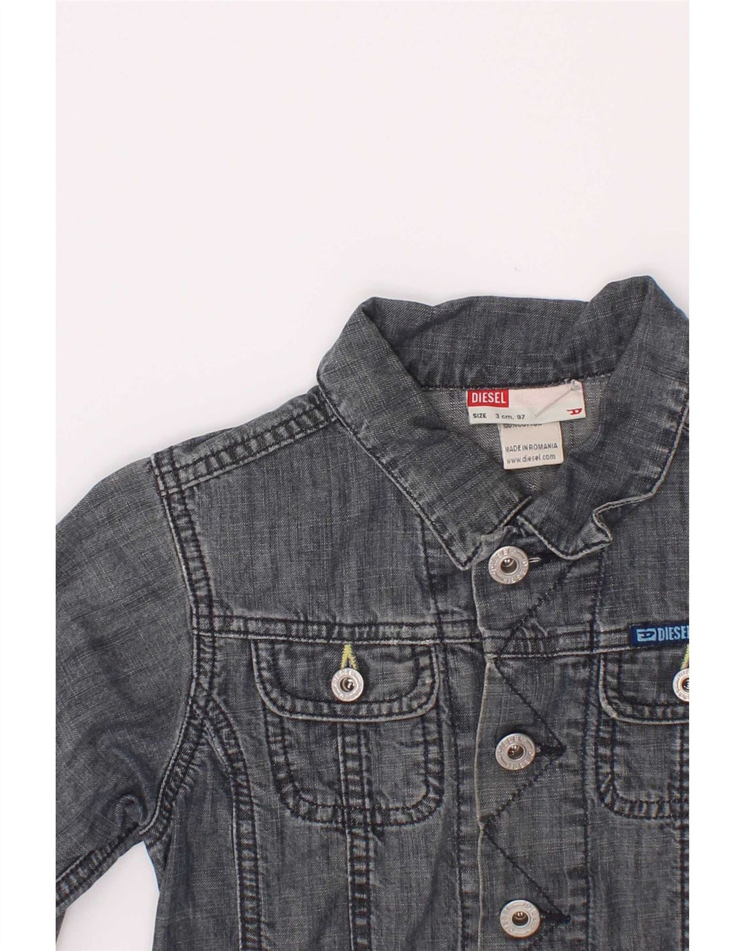 Diesel Jeansjacke für Jungen, 2–3 Jahre, blaue Baumwolle