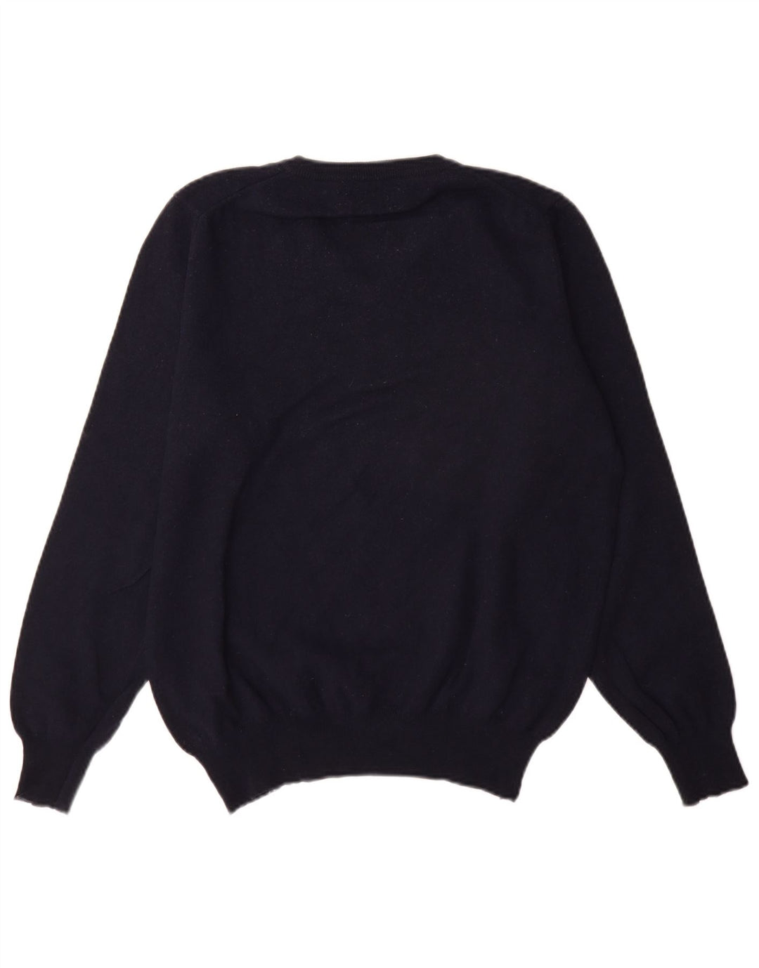 Fred Perry Herren-Pullover mit V-Ausschnitt, große marineblaue Wolle