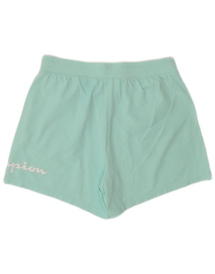 Champion Damen Graphic Sport Shorts UK 10 Small Türkis