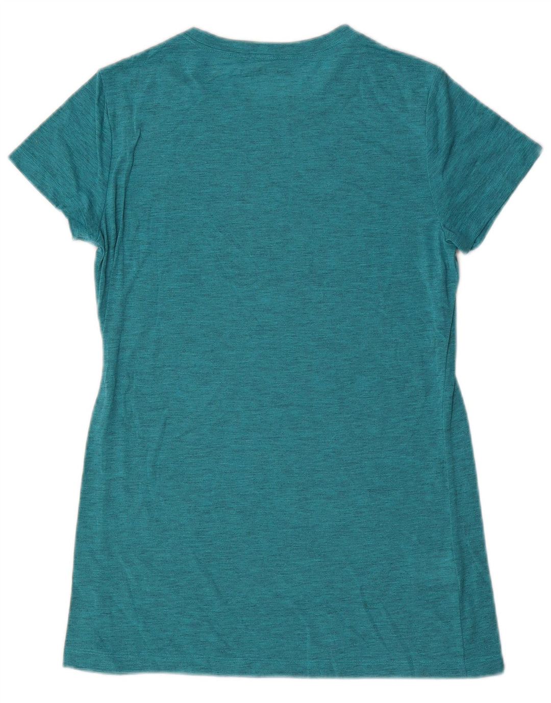 EDDIE BAUER Damen T-Shirt Top UK 10 Small Grün geflecktes Polyester