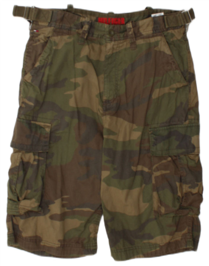 Tommy Hilfiger Herren Cargoshorts W32 Medium Khaki Baumwolle