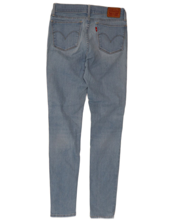 Levi's Damen 710 Distressed Super Skinny Jeans W28 L30 Blaue Baumwolle