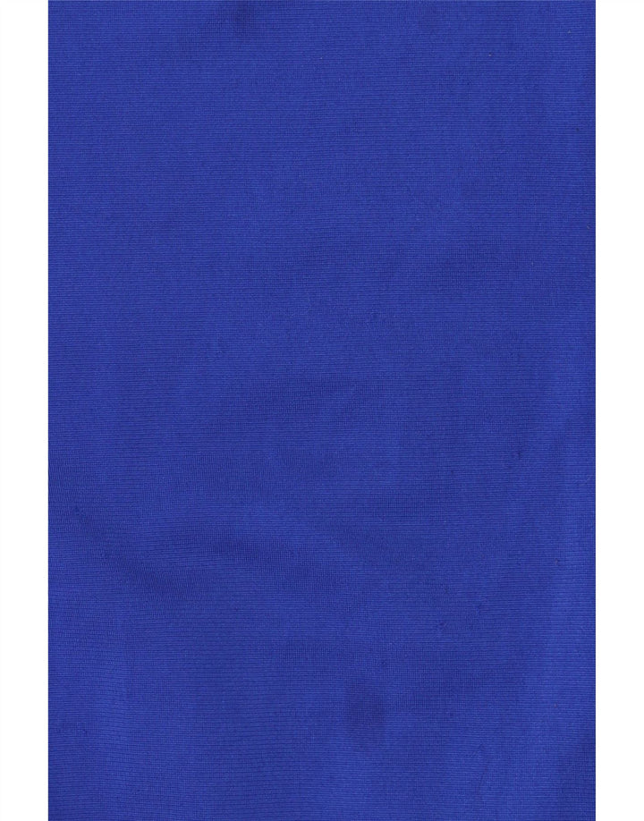 Adidas Herren-Trainingsanzug-Top-Jacke XL, blaues Colourblock-Polyester