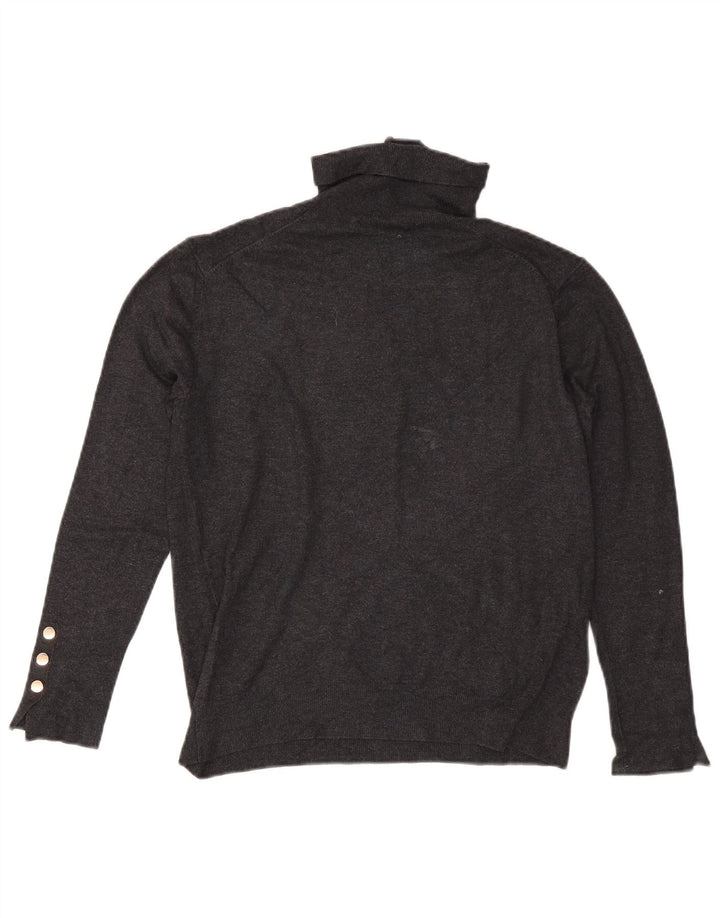 Zara Damen Rollkragenpullover, Gr. 20 2XL, Grau meliert