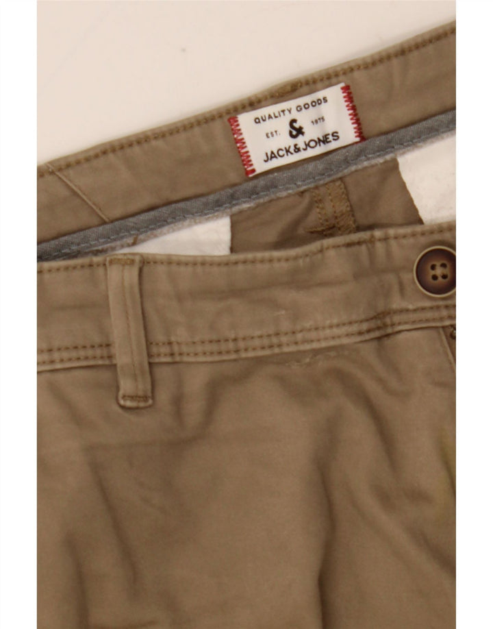 Jack & Jones Herren Slim Chinohose W36 L30 Beige Baumwolle