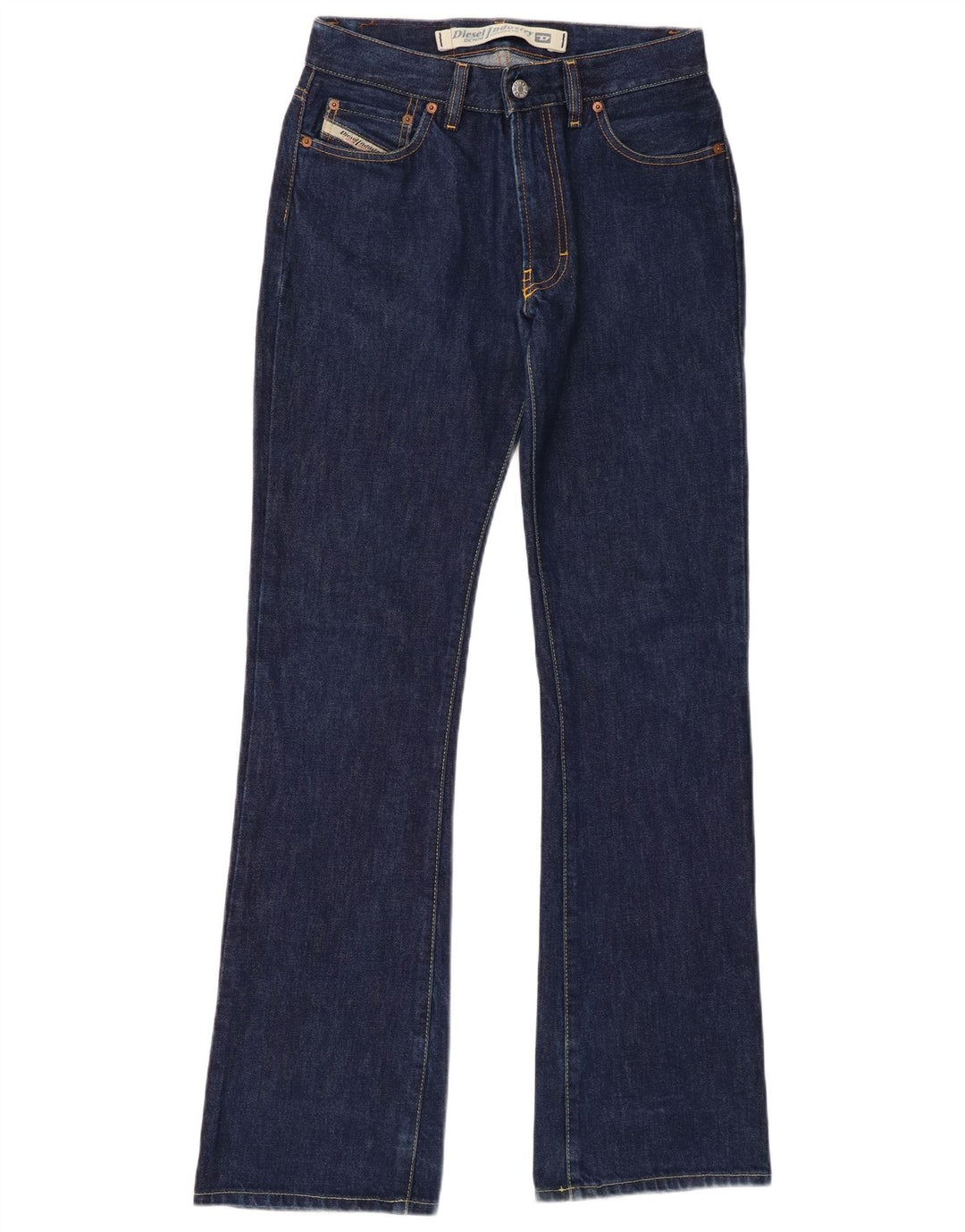 DIESEL Herren Bootcut Jeans W29 L33 Marineblaue Baumwolle