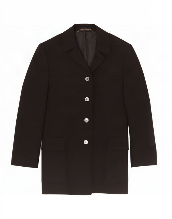 Marks & Spencer Damen St. Michael Blazer Jacke UK 12 Medium Schwarz