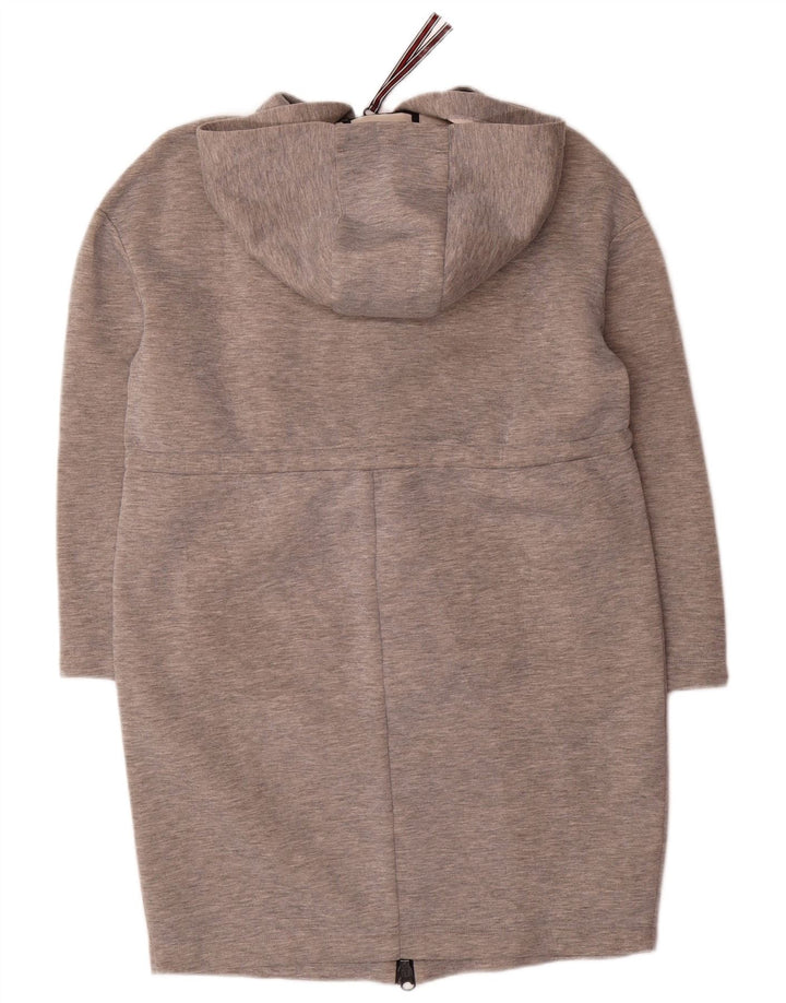 Max & Co. Übergroßer Damen-Mantel mit Kapuze, UK 10, Größe S, grau meliert, Modal