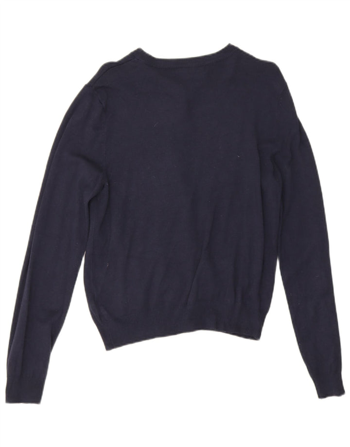 Marks & Spencer Damen-Cardigan-Pullover UK 12 Mittelmarineblaue Viskose