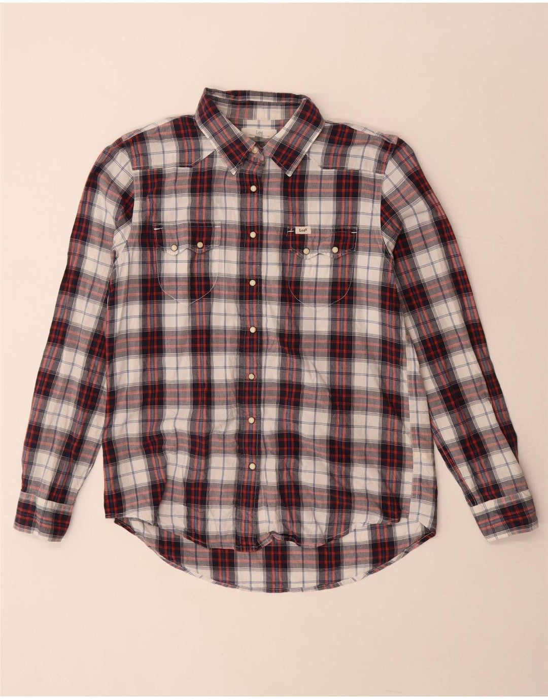 Lee Womens Shirt UK 14 Medium Mehrfarbig kariert Baumwolle