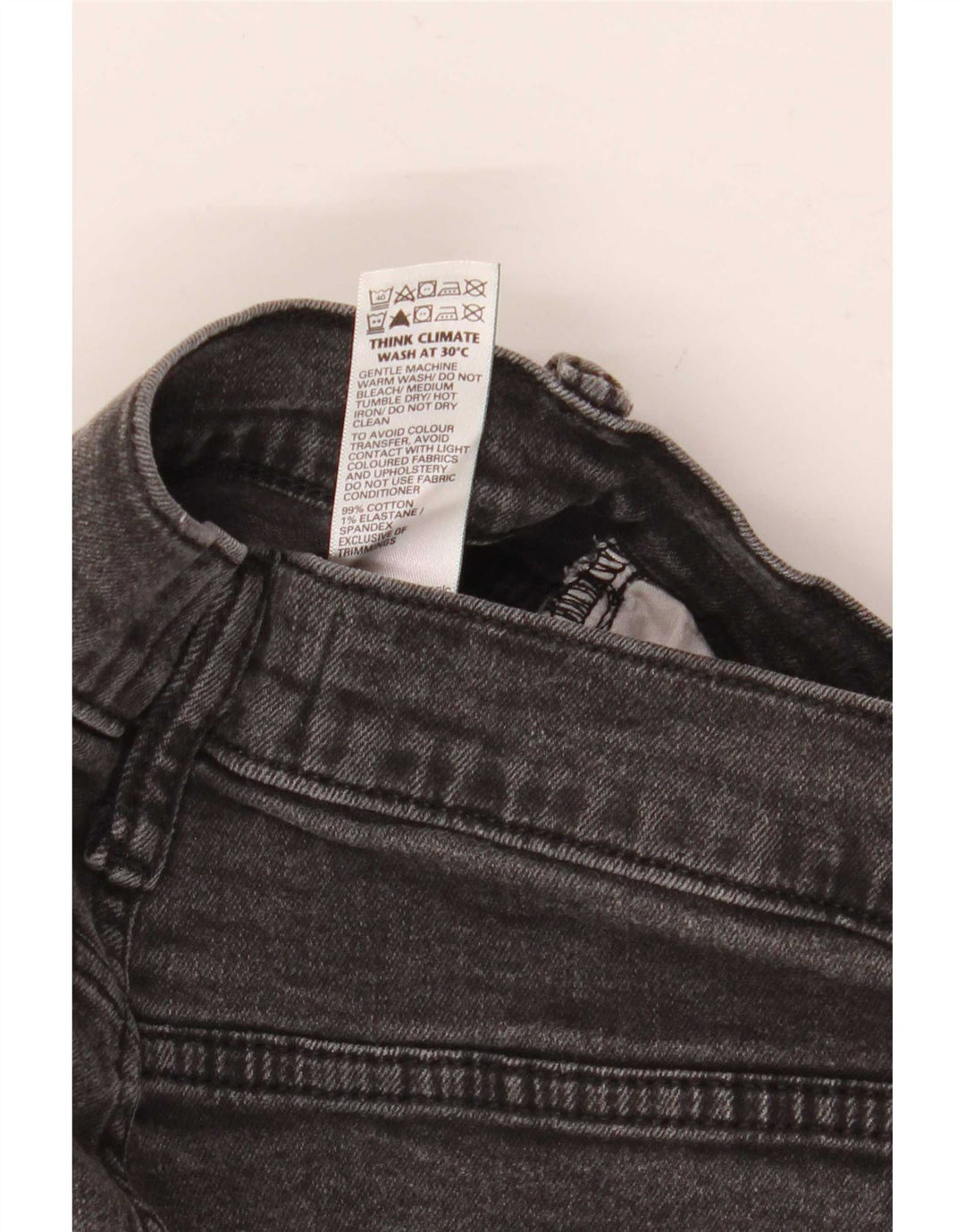 Marks & Spencer Herren Slim Jeans W32 L31 Schwarze Baumwolle