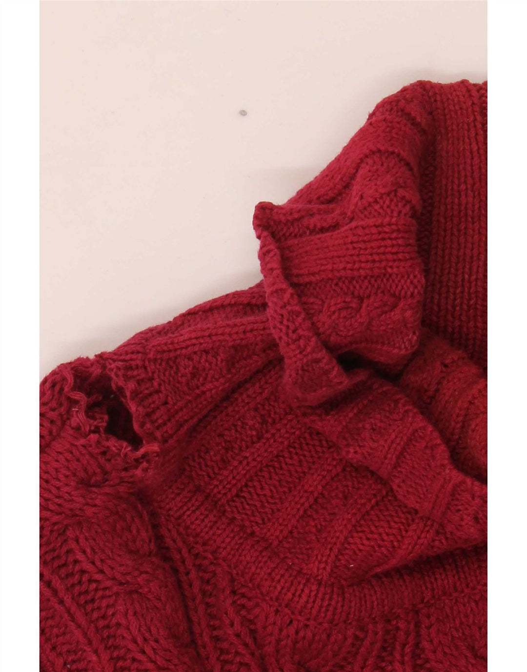 Eddie Bauer Herren-Pullover mit Rollkragen, groß, aus roter Baumwolle