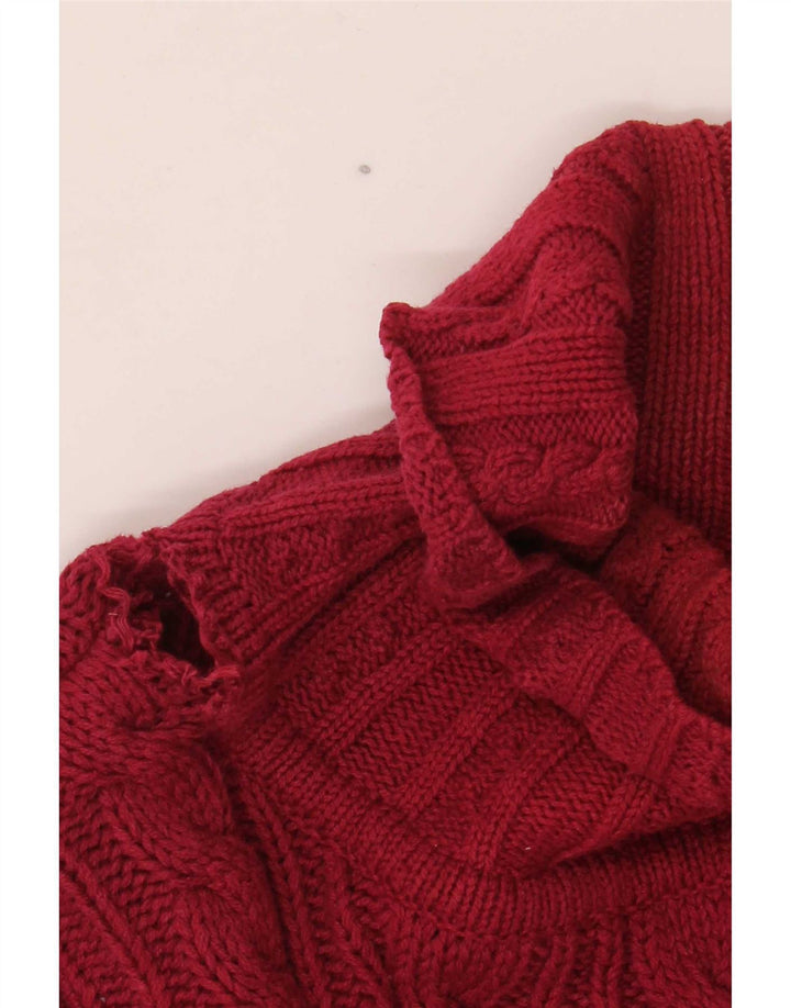 Eddie Bauer Herren-Pullover mit Rollkragen, groß, aus roter Baumwolle