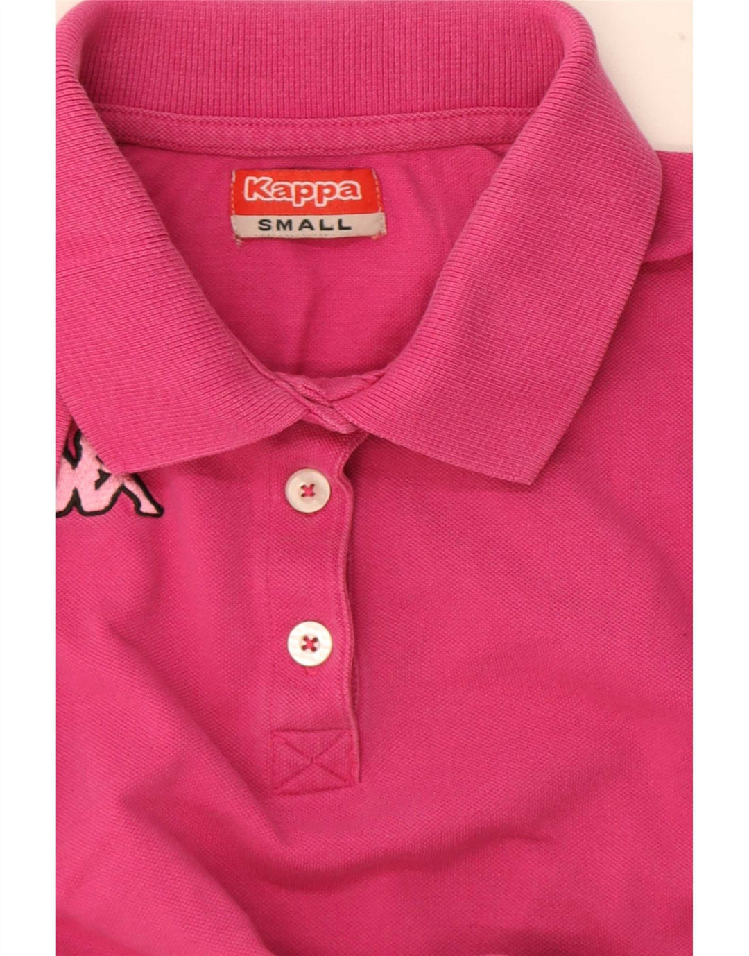 Kappa Damen Poloshirt UK 10 Small Pink