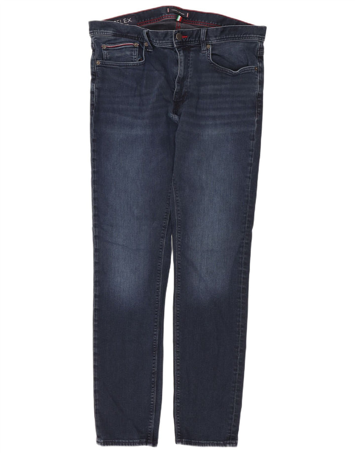 Tommy Hilfiger Herren Bleecker Slim Jeans W36 L32 Blaue Baumwolle