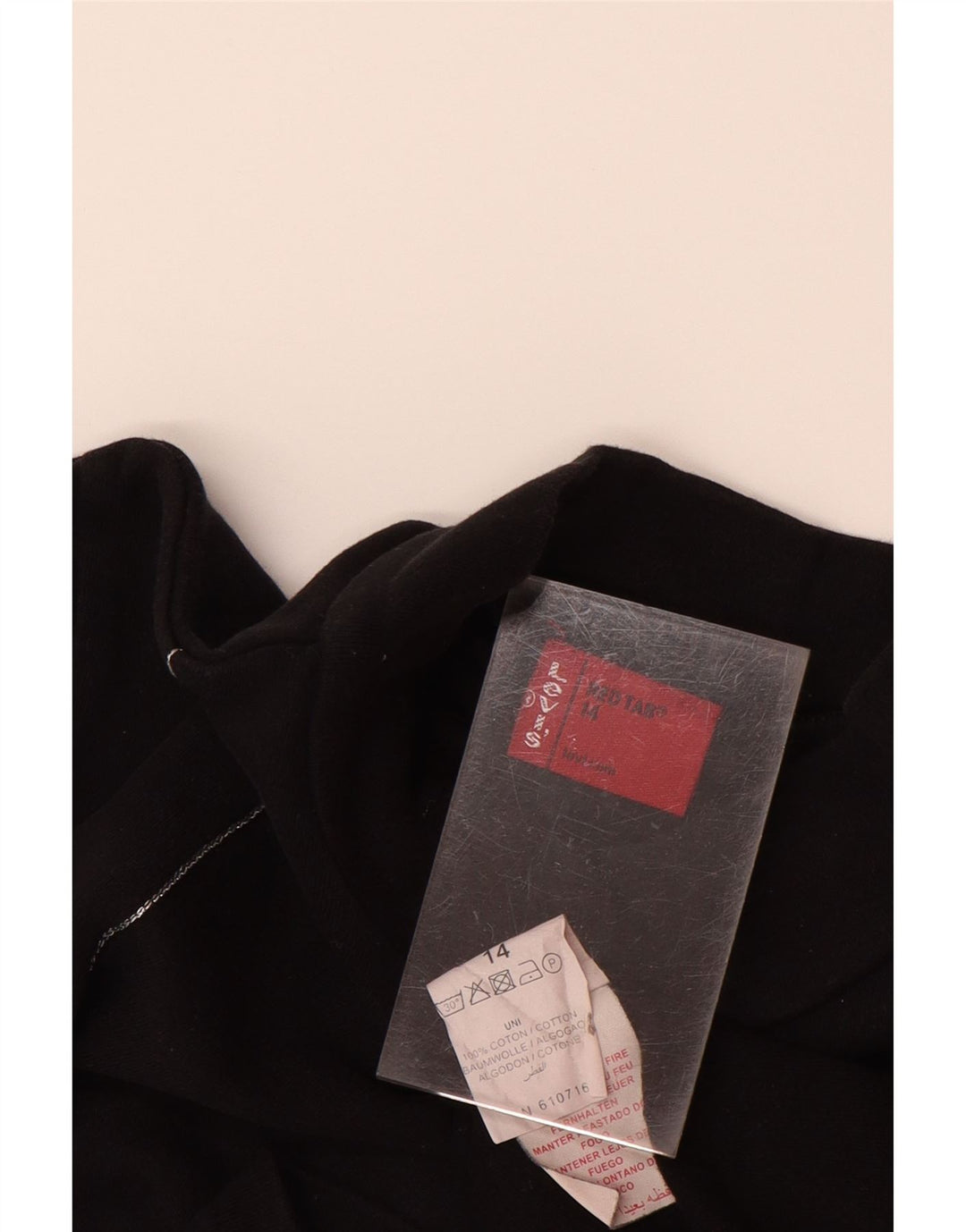 LEVI'S Rollkragenpullover für Mädchen, 13–14 Jahre, schwarze Baumwolle