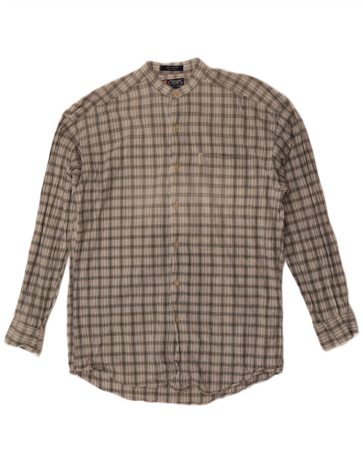 Chaps Ralph Lauren Herren-Hemd, mittelkhakifarben, kariert, Baumwolle