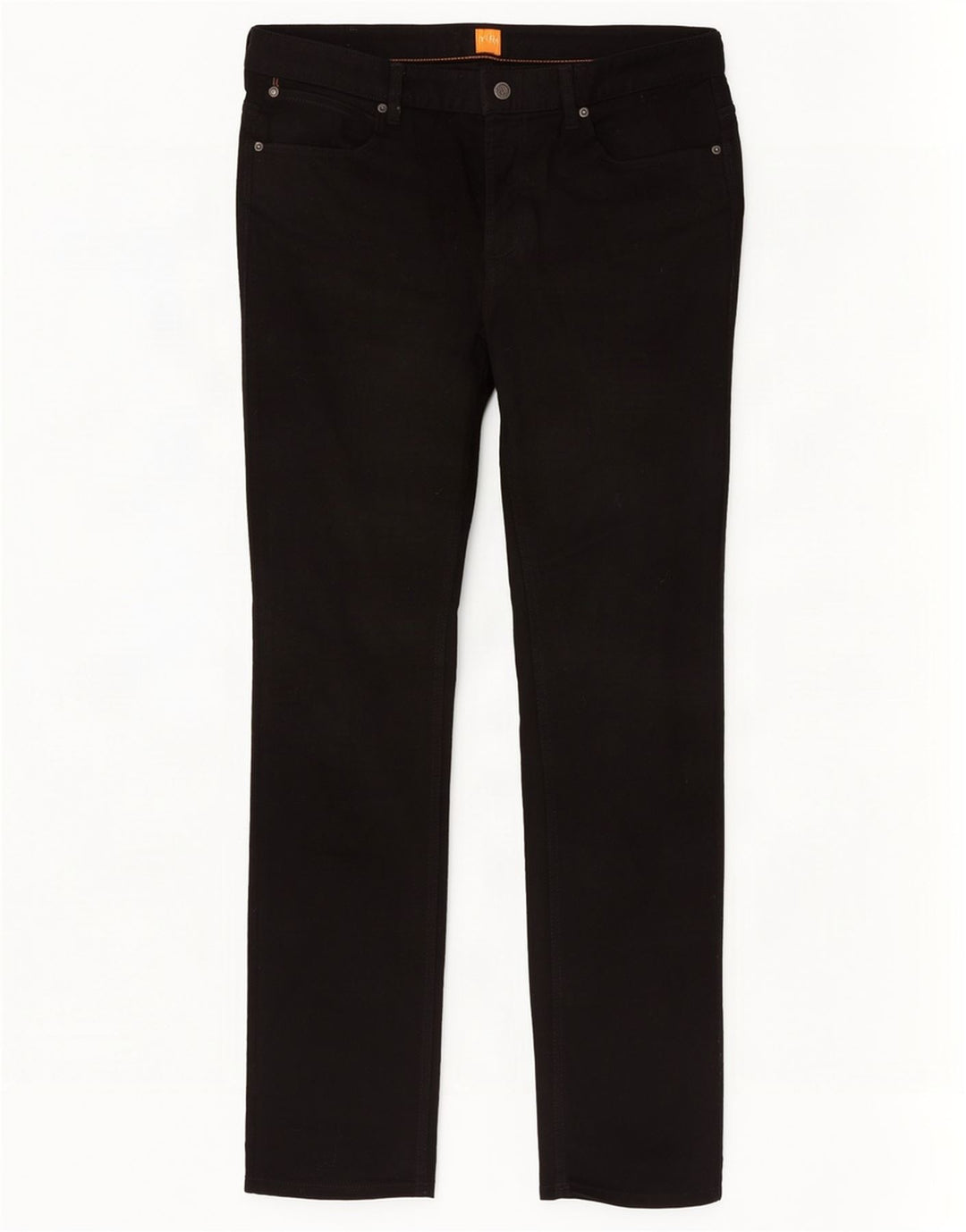 Hugo Boss Herren Slim Jeans W36 L36 Schwarze Baumwolle