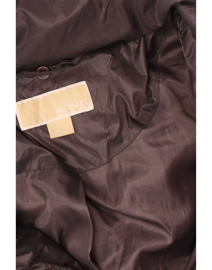 Michael Kors Damen Übergroßer gepolsterter Mantel UK 18 XL Schwarz