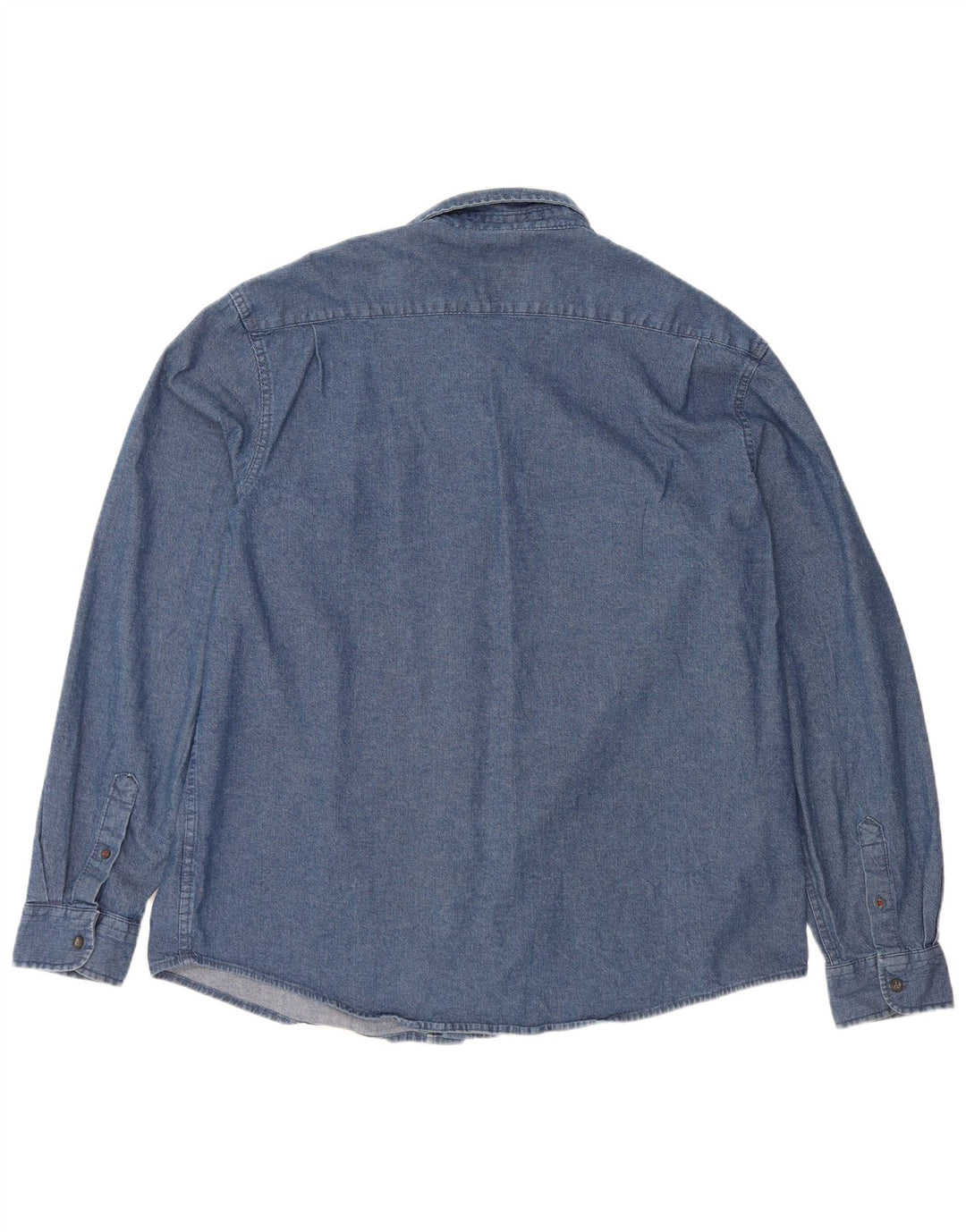 Wrangler Herren-Jeanshemd XL aus marineblauer Baumwolle