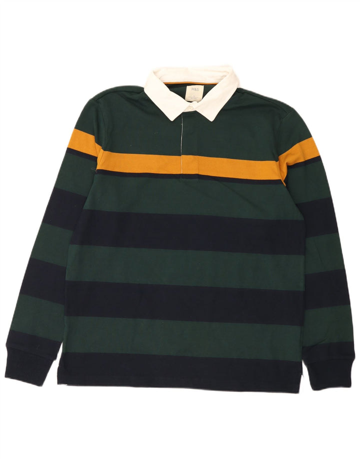 Marks & Spencer Herren Rugby-Poloshirt, groß, mehrfarbig, gestreift