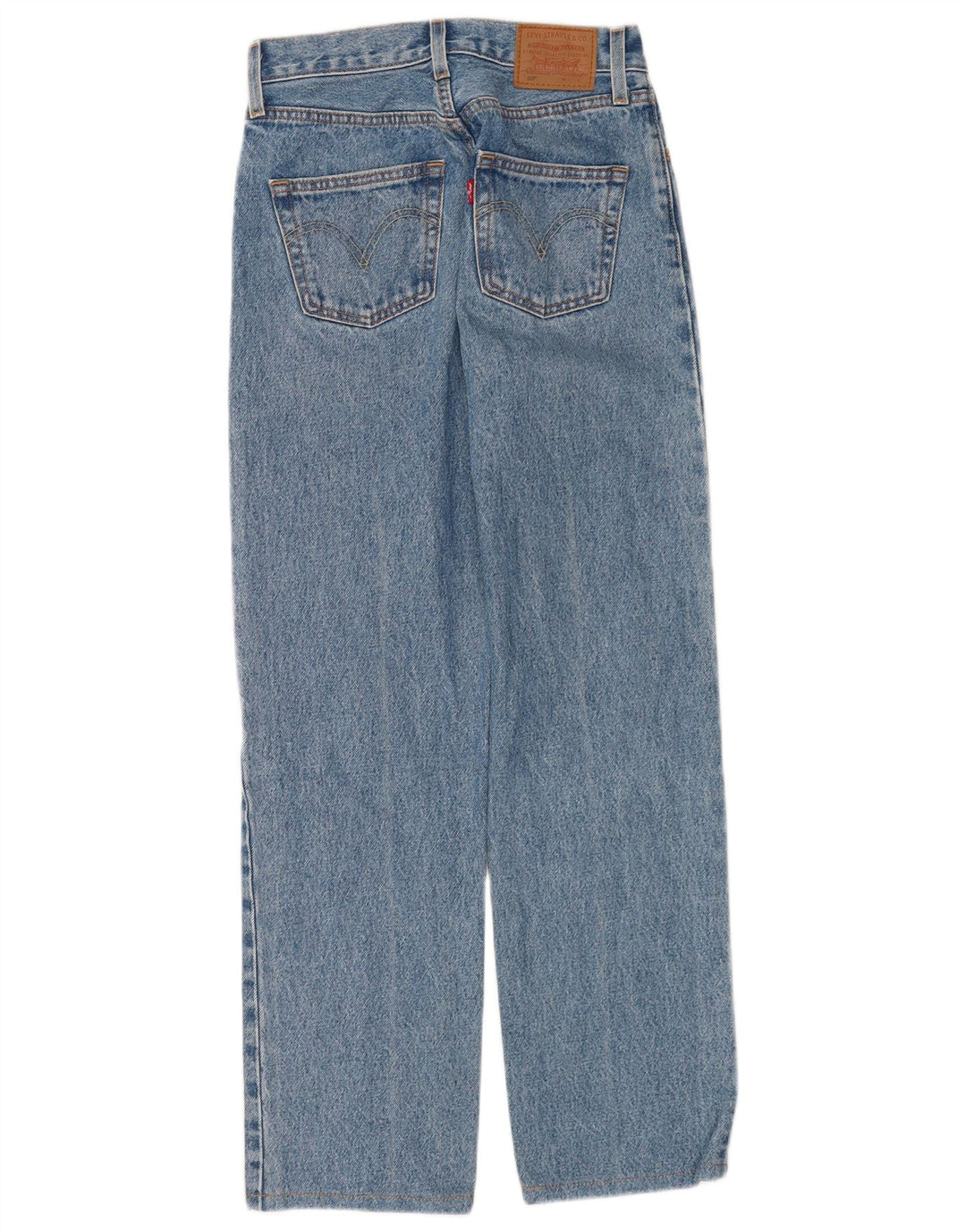 Levi's Damen 501 Straight Jeans W23 L28 Blaue Baumwolle