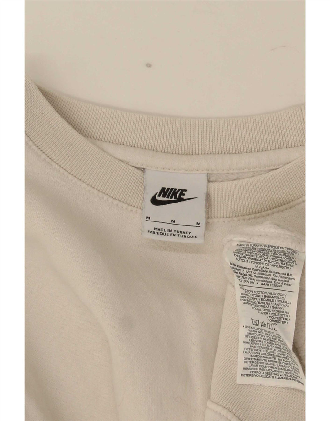 Nike Herren-Sweatshirt mit Grafik, mittelweiße Baumwolle
