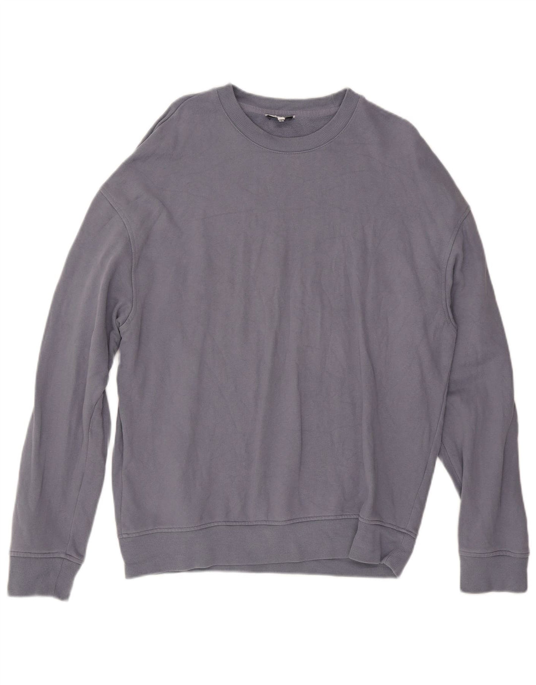 REISS Herren-Sweatshirt-Pullover, groß, blaue Baumwolle