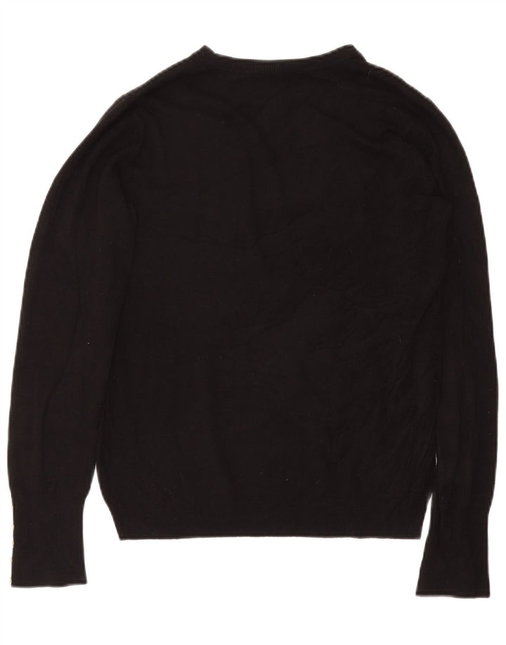 Zara Damen-Pullover mit Rundhalsausschnitt, Gr. 14, Schwarz