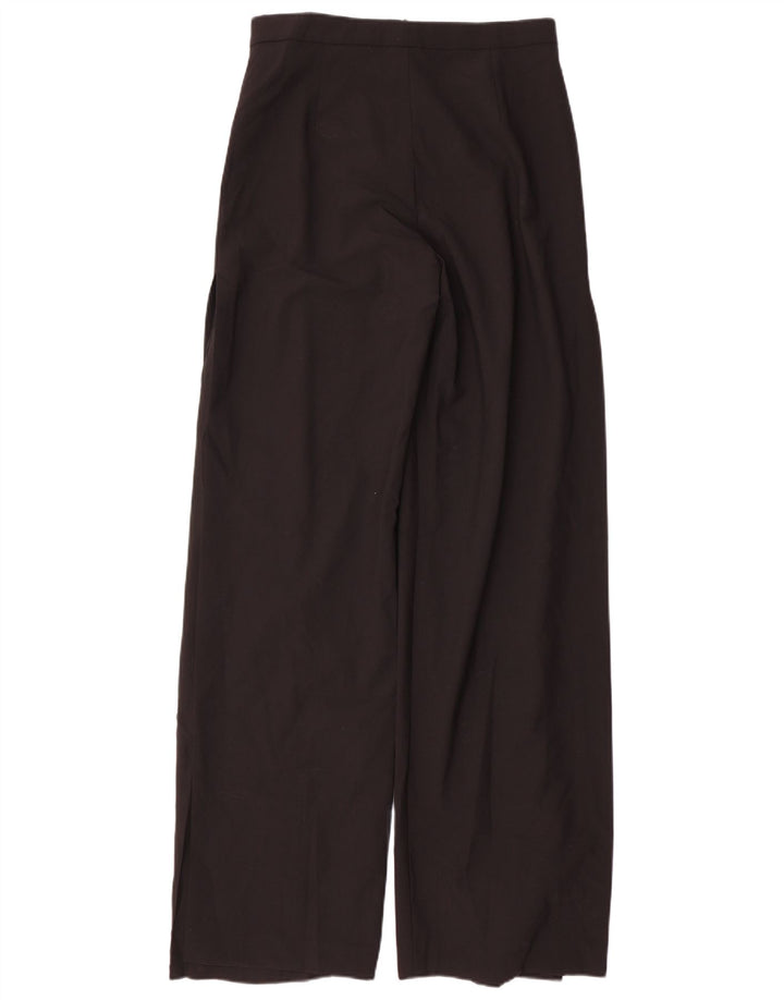 Zara Damen-Freizeithose mit weitem Bein, Größe M, W28, L35, Schwarz, Polyester