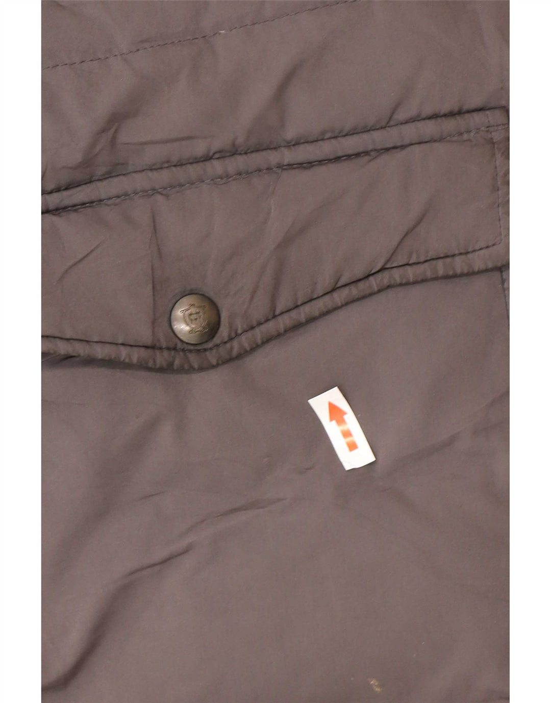 Massimo Dutti Wattierter Damenmantel mit Kapuze, UK 40, Größe L, grau, Polyester