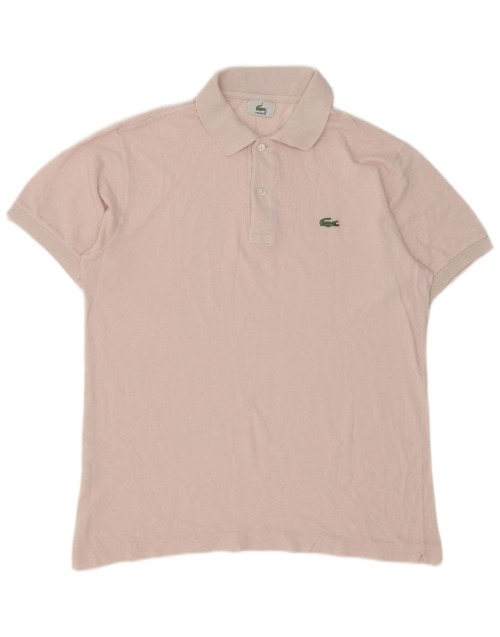 Lacoste Herren-Poloshirt, Größe 3, klein, rosa Baumwolle