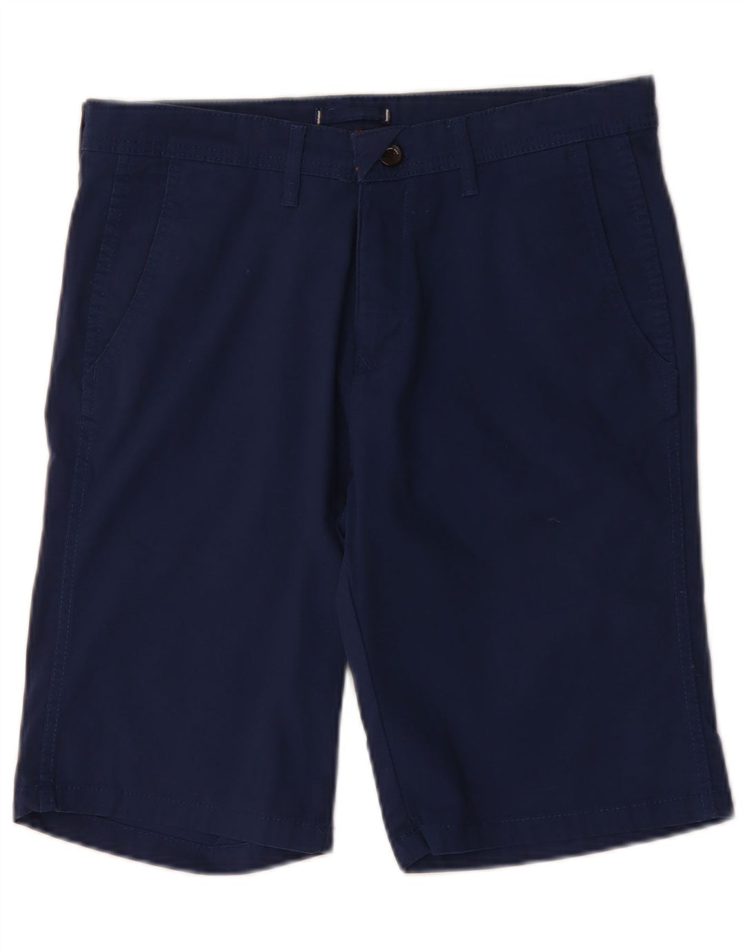 Zara Herren Chinoshorts EU 40 Medium W31 Marineblaue Baumwolle