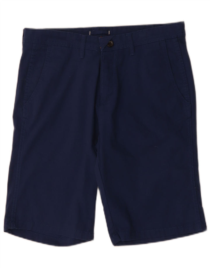 Zara Herren Chinoshorts EU 40 Medium W31 Marineblaue Baumwolle
