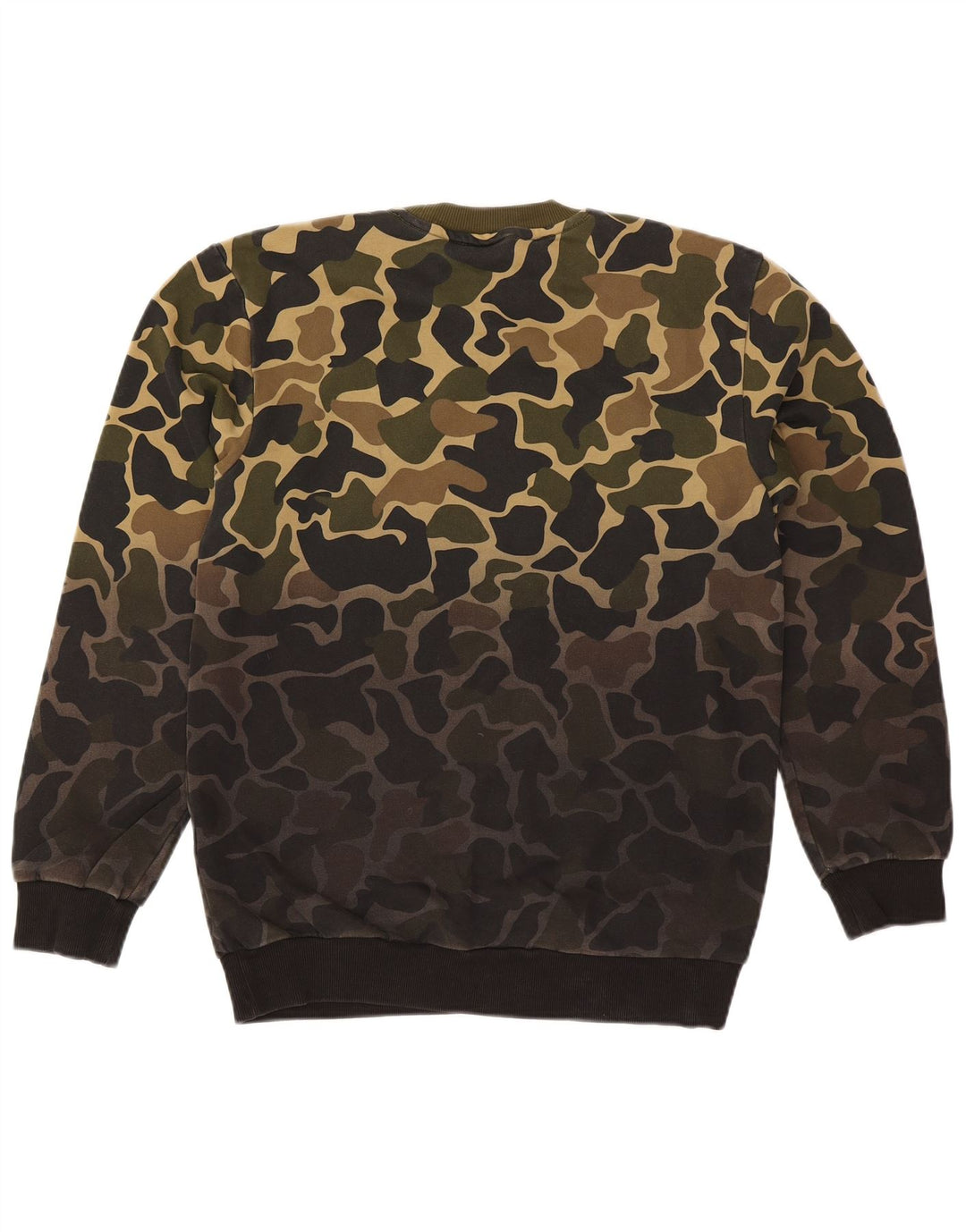 Adidas Herren Sweatshirt Pullover Small Khaki Camouflage Baumwolle