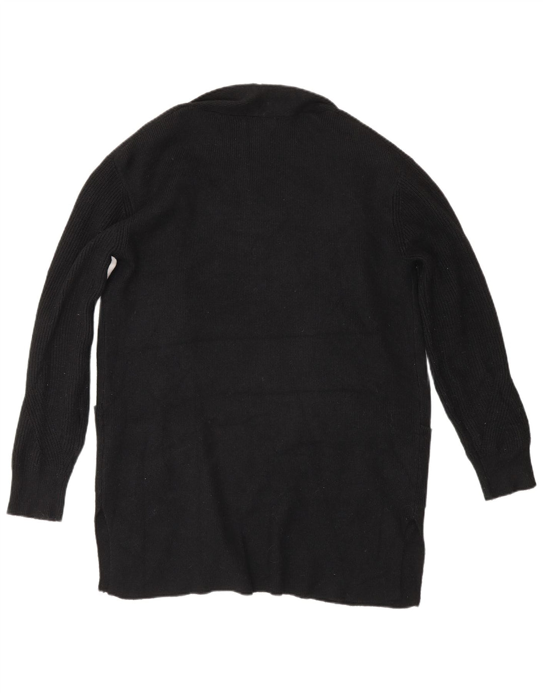 Marks & Spencer Damen Longline-Cardigan-Pullover UK 10 Small Schwarz