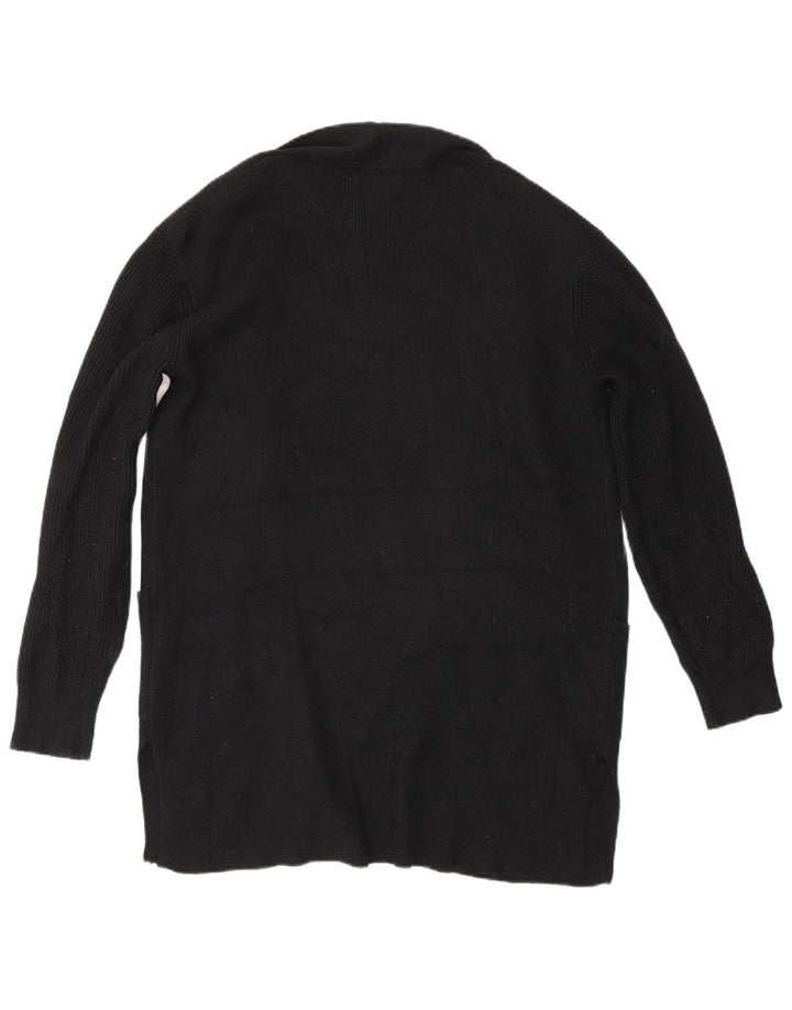 Marks & Spencer Damen Longline-Cardigan-Pullover UK 10 Small Schwarz