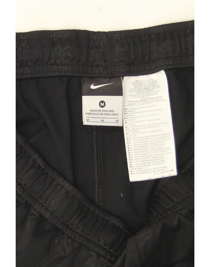 Nike Herren-Sportshorts, mittelgroß, schwarz gestreift, Polyester