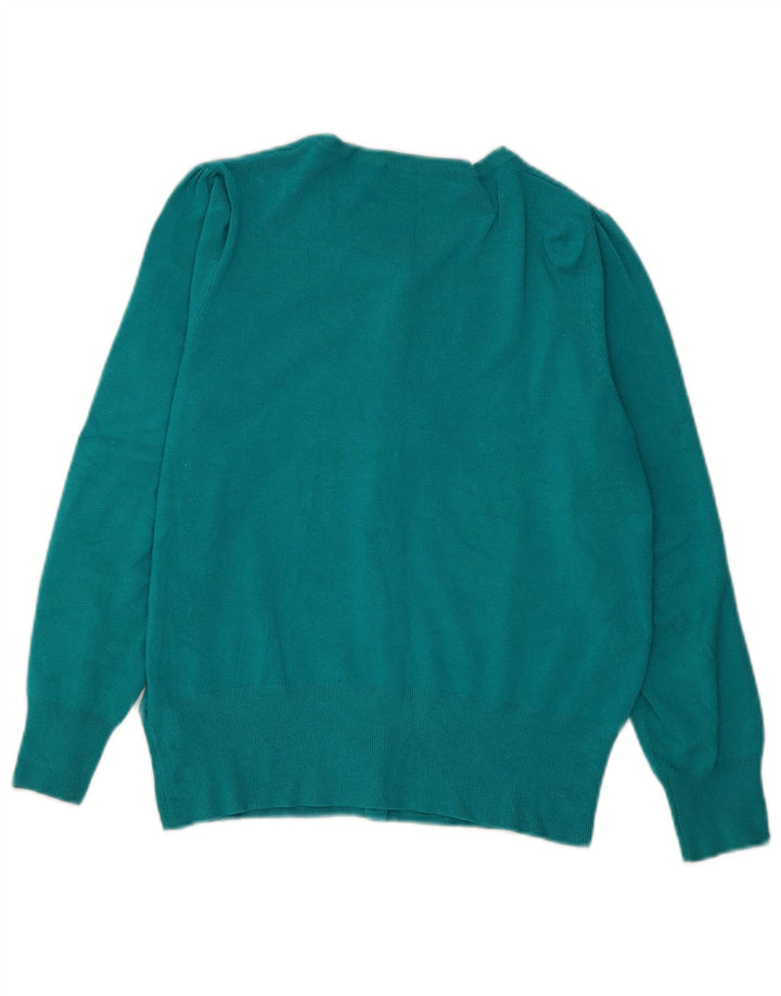 Marks & Spencer Damen-Cardigan-Pullover UK 16 Große blaue Viskose