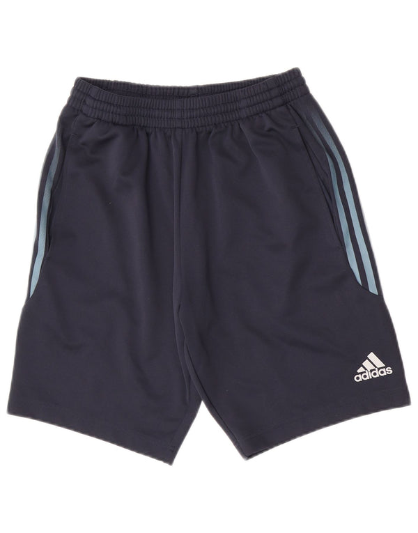 Adidas Mens Climalite Sport Shorts Medium  Navy Blue Polyester