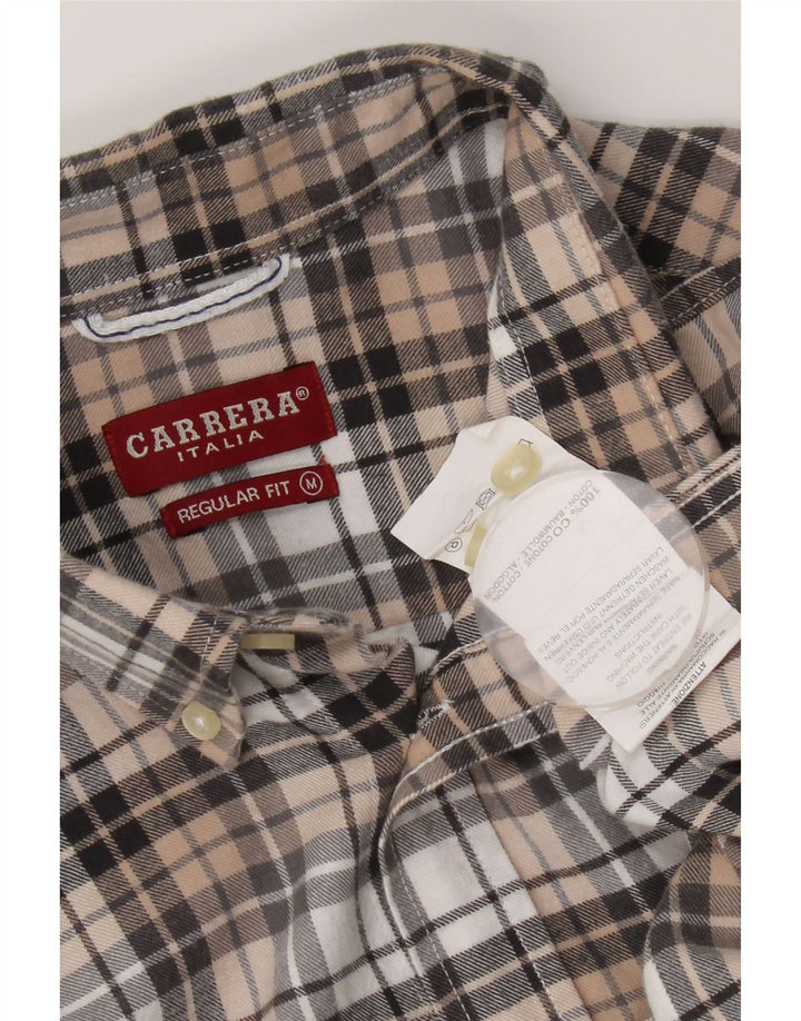 Carrera Herren-Flanellhemd mit normaler Passform, mittelgroß, mehrfarbig, kariert, Baumwolle