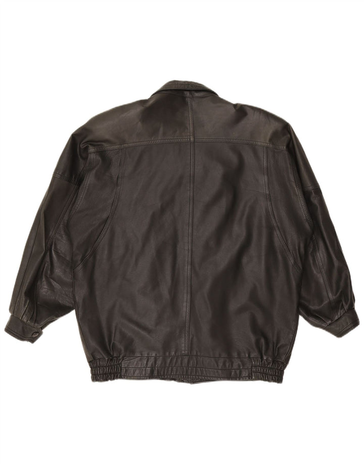 Vintage Herren Lederjacke UK 42 XL Schwarz