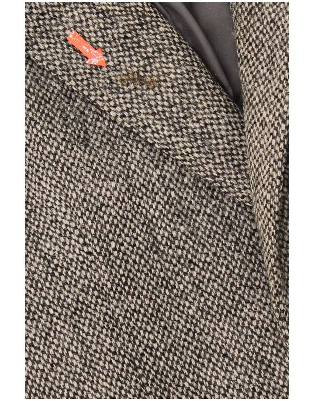 Centaur Herren Harris Tweed Blazer Jacke UK 38 Mittelgraues Fischgrätenmuster