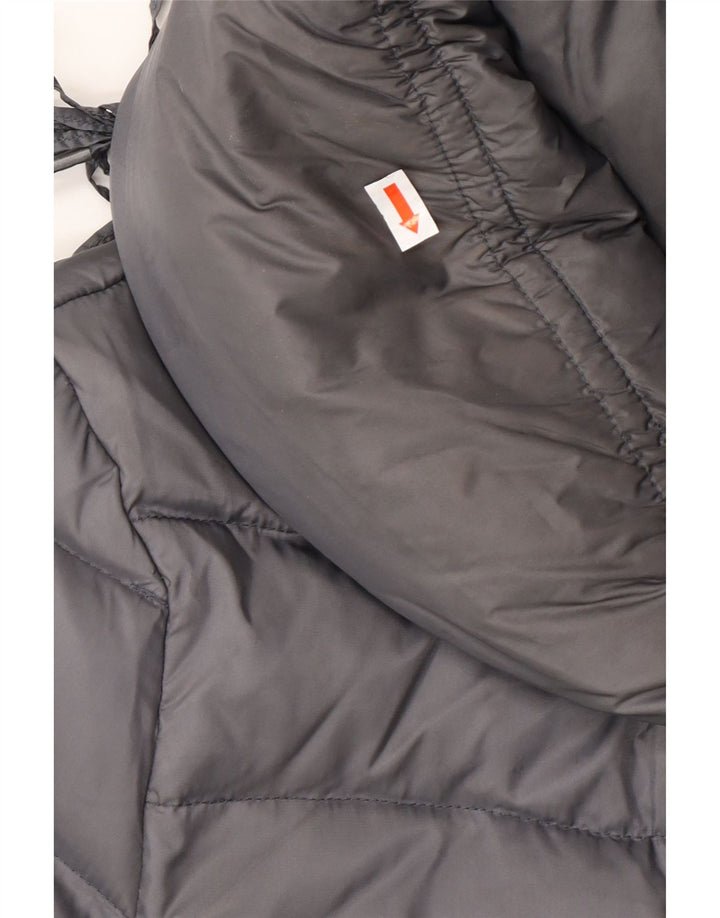 GUESS Damen Wattierter Mantel UK 6 XS Graues Polyester