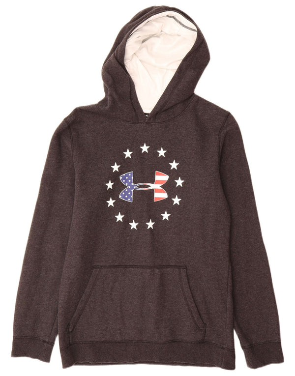 Under Armour Jungen Cold Gear Graphic Hoodie Pullover 13–14 Jahre XL Grau