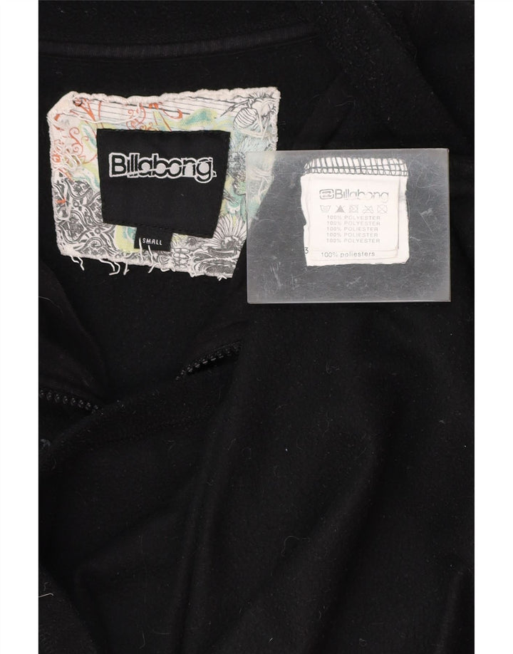 BILLABONG Herren-Fleecepullover mit grafischem Reißverschluss, Größe S, Schwarz, Polyester