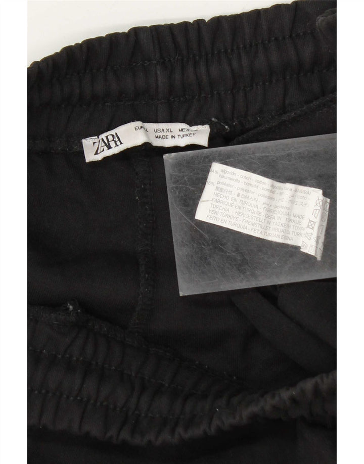 Zara Herren Sportshorts XL Schwarz Baumwolle