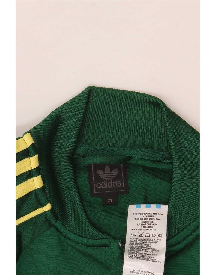 Adidas Herren Trainingsanzug Top Jacke XS Grün Polyester