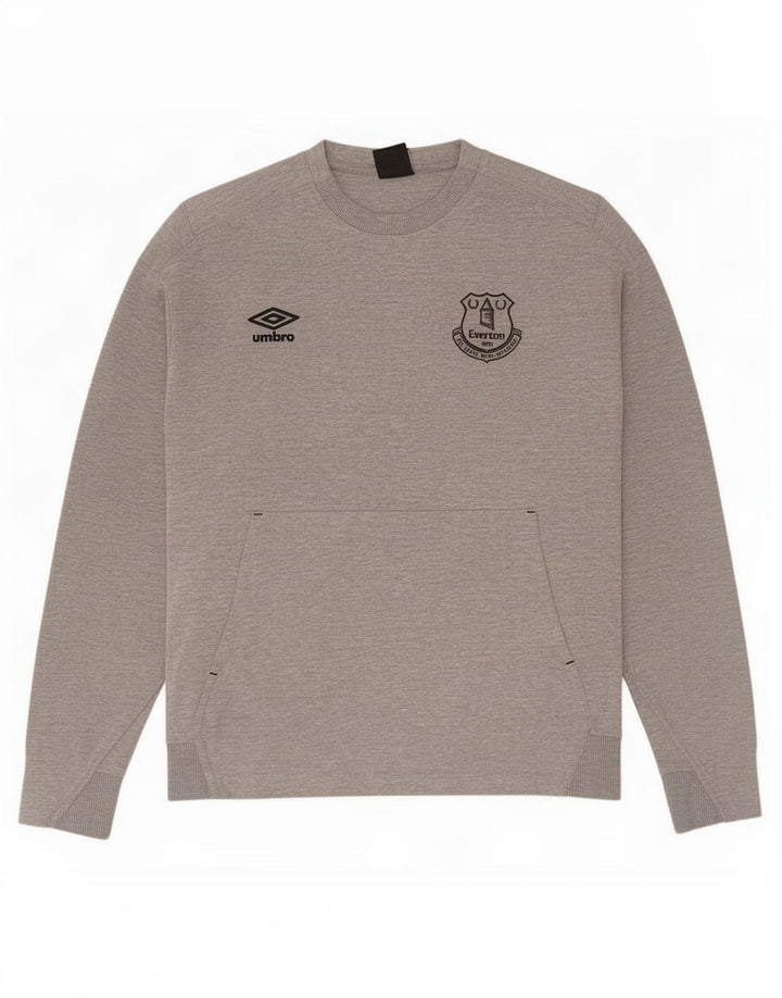 Umbro Herren-Sweatshirt mit Grafik, mittelgraue Baumwolle